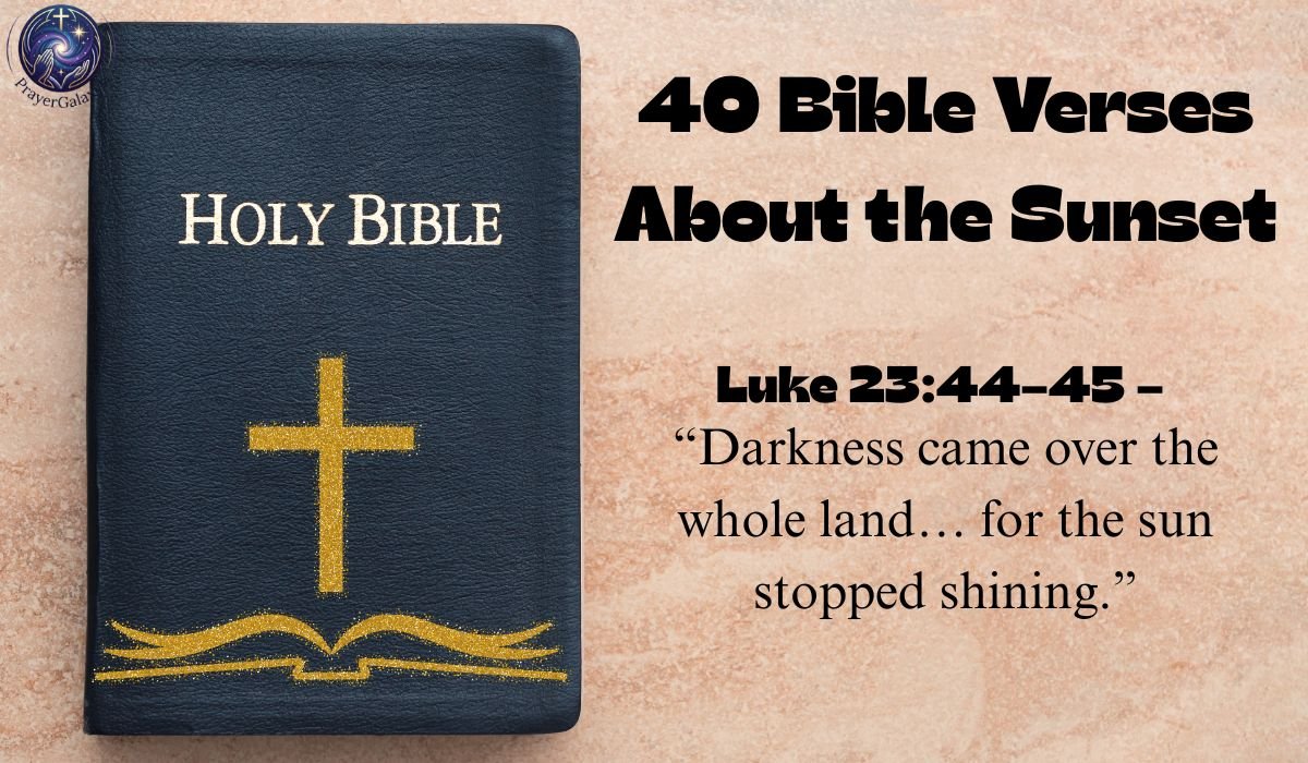 40 Bible Verses About the Sunset