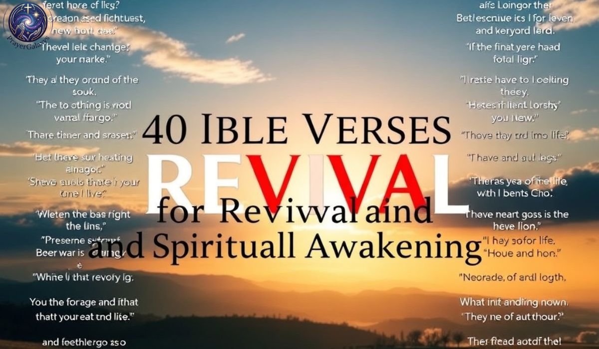 40 Bible Verses For Revival and Spiritual Awakening
