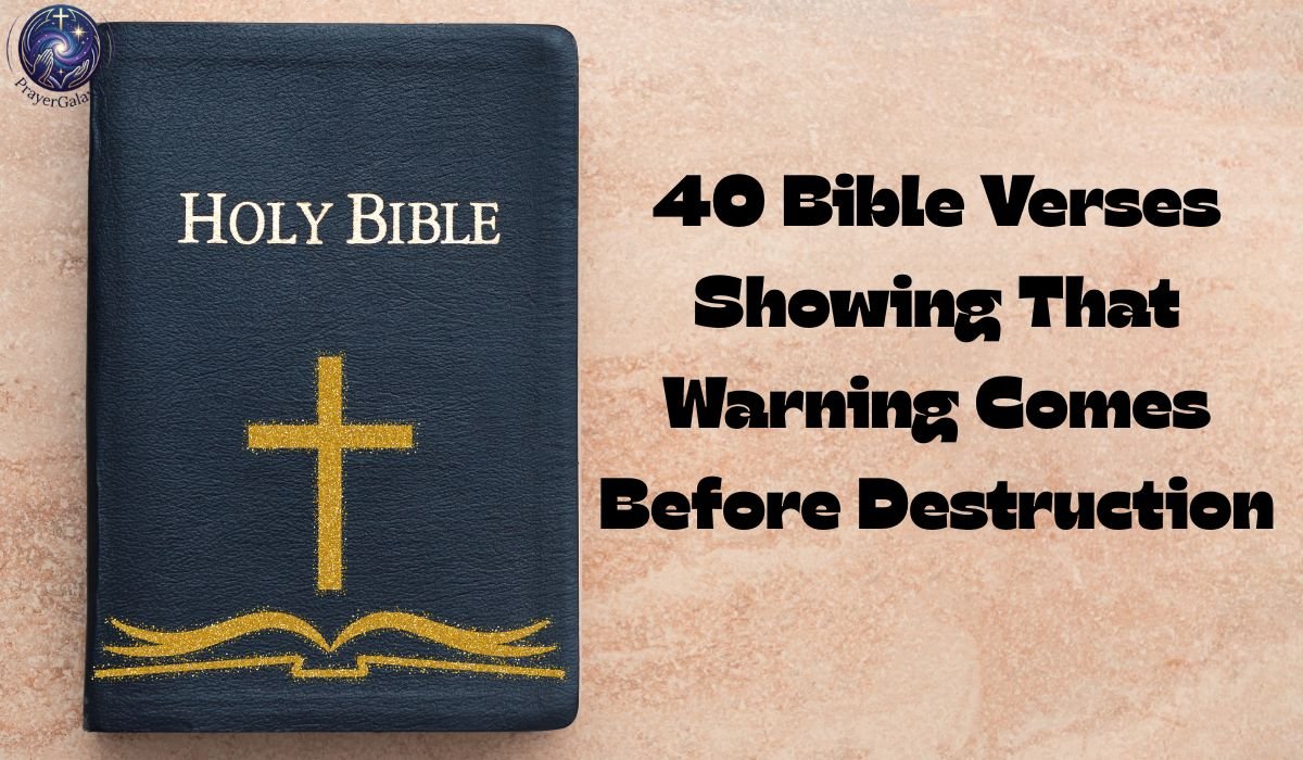 40 Bible Verses Showing That Warning Comes Before Destruction