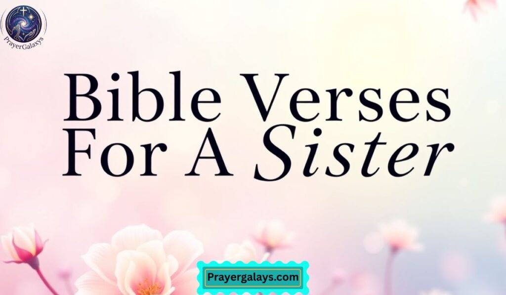Bible Verses For A Sister