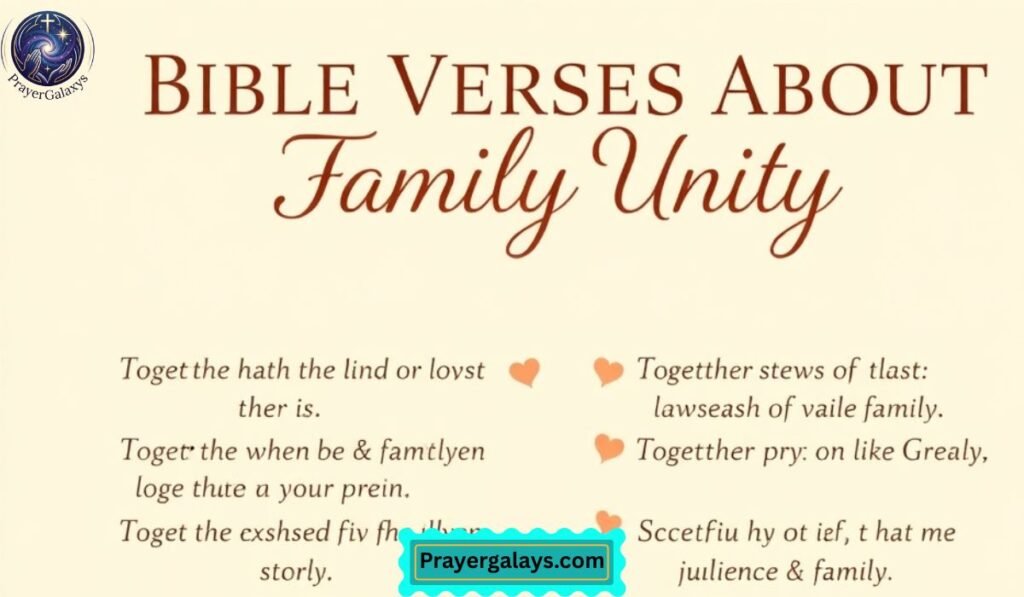 Our Thoughts On What the Bible Says About Family Unity