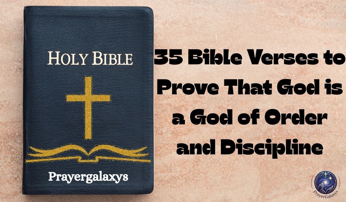 35 Bible Verses to Prove That God is a God of Order and Discipline