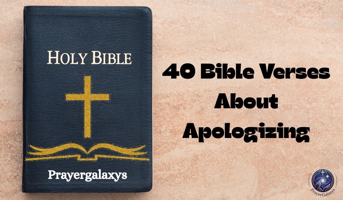 40 Bible Verses About Apologizing