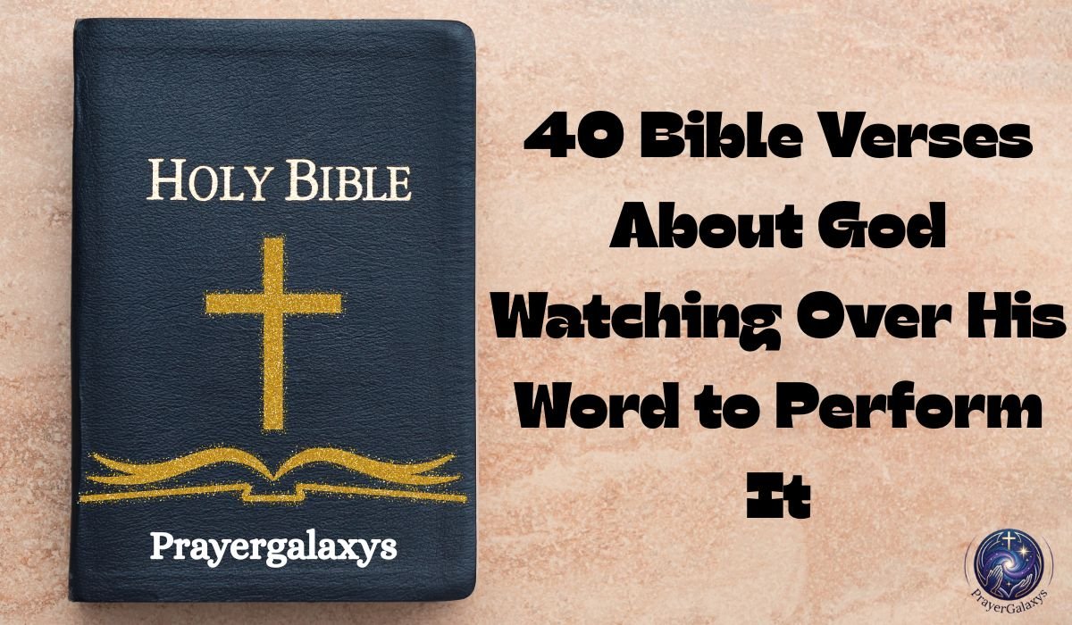 40 Bible Verses About God Watching Over His Word to Perform It