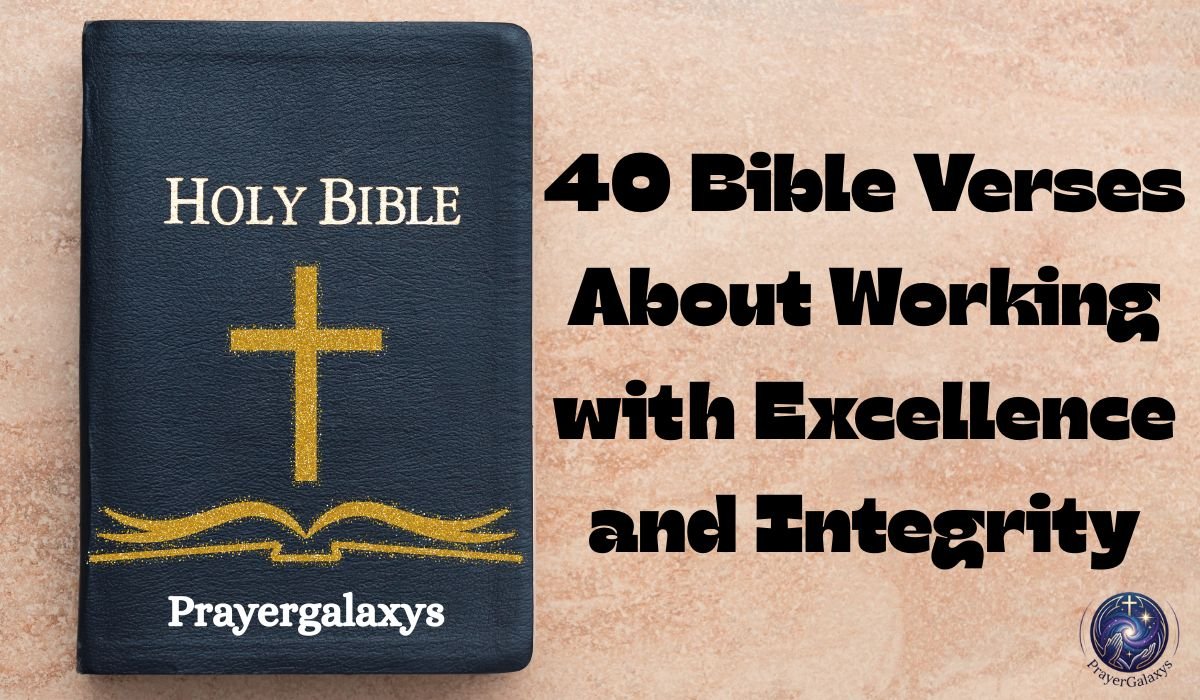 40 Bible Verses About Working with Excellence and Integrity