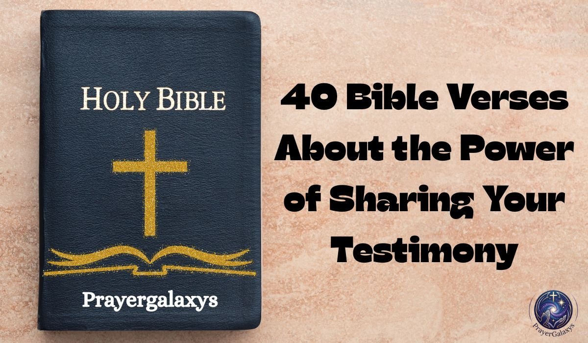 40 Bible Verses About the Power of Sharing Your Testimony
