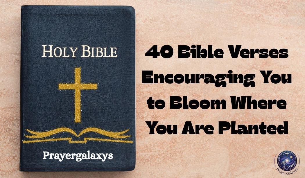 40 Bible Verses Encouraging You to Bloom Where You Are Planted