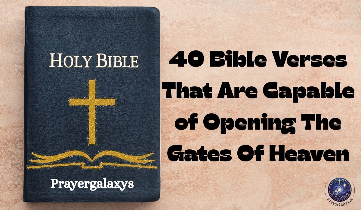 40 Bible Verses That Are Capable of Opening The Gates Of Heaven