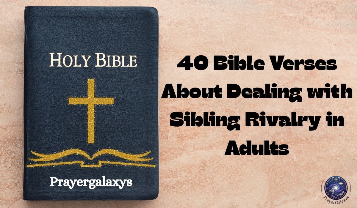 40 Bible Verses About Dealing with Sibling Rivalry in Adults