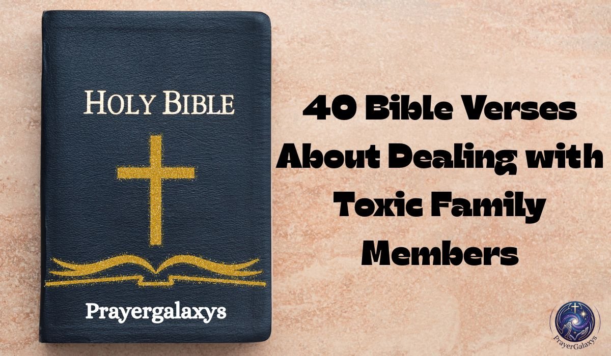 40 Bible Verses About Dealing with Toxic Family Members