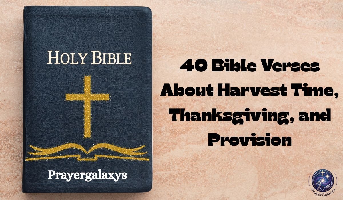 40 Bible Verses About Harvest Time, Thanksgiving, and Provision