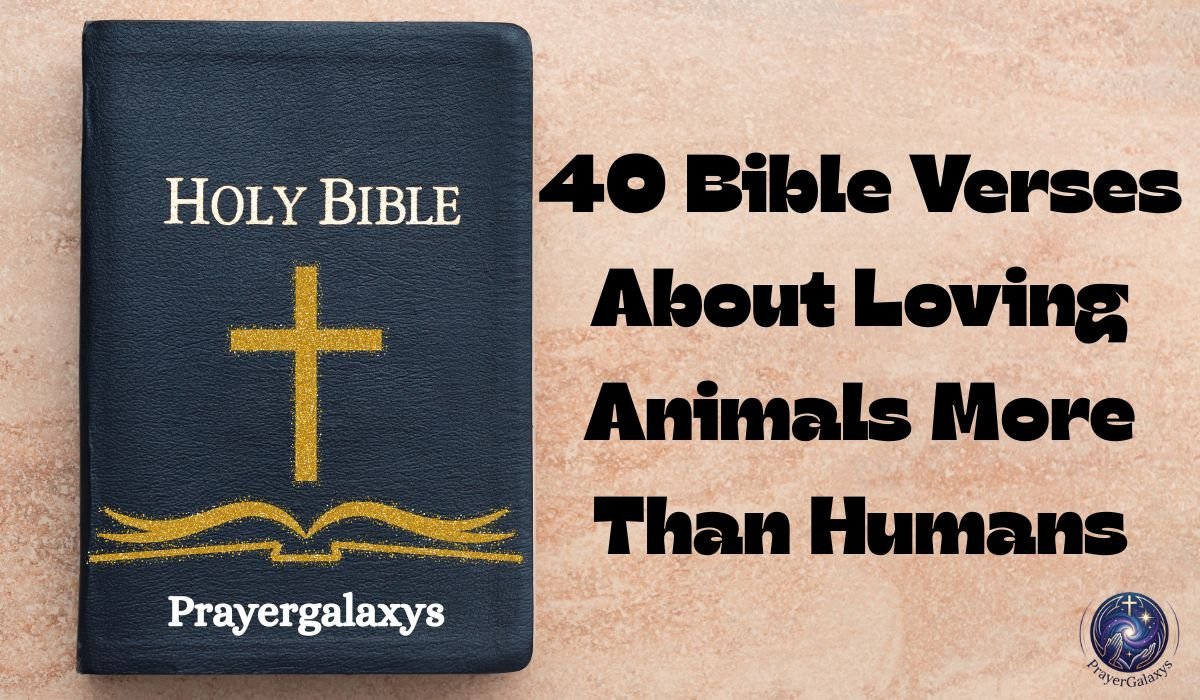 40 Bible Verses About Loving Animals More Than Humans