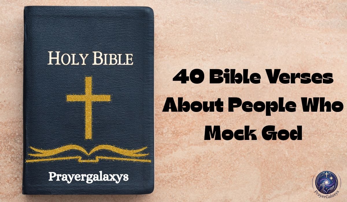 40 Bible Verses About People Who Mock God