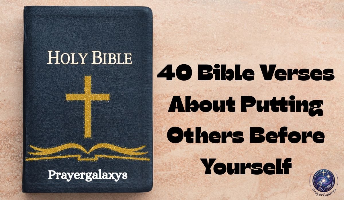 40 Bible Verses About Putting Others Before Yourself