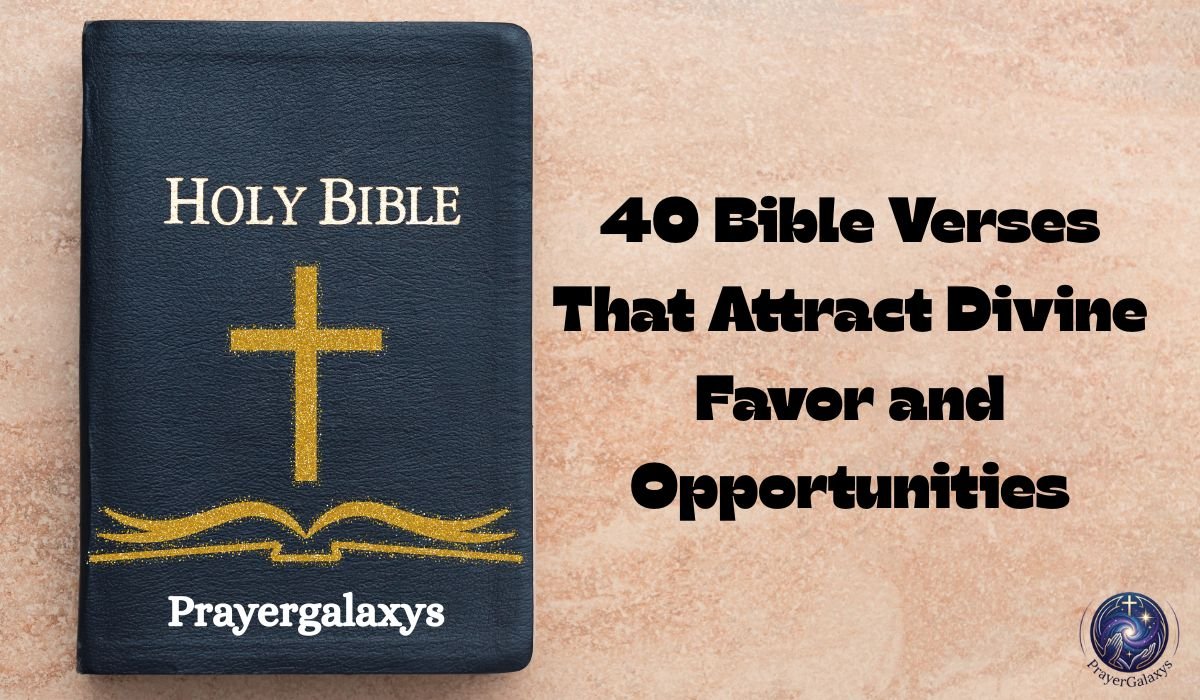 40 Bible Verses That Attract Divine Favor and Opportunities