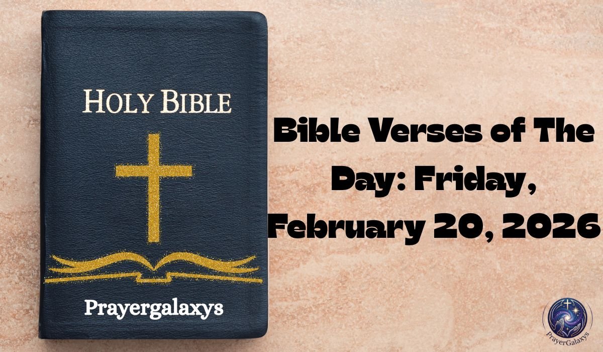 Bible Verses of The Day: Friday, February 20, 2026