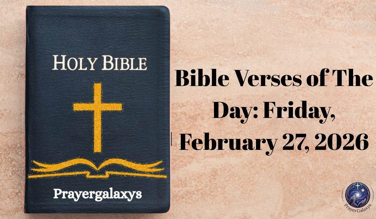 Bible Verses of The Day: Friday, February 27, 2026