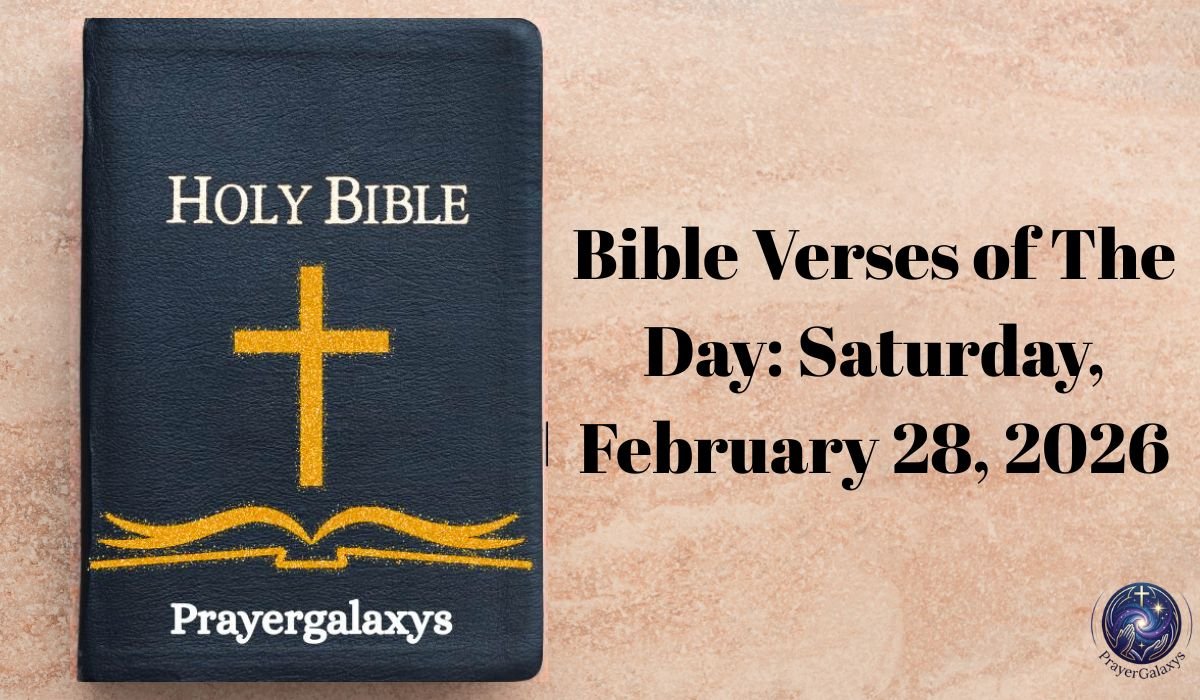 Bible Verses of The Day: Saturday, February 28, 2026