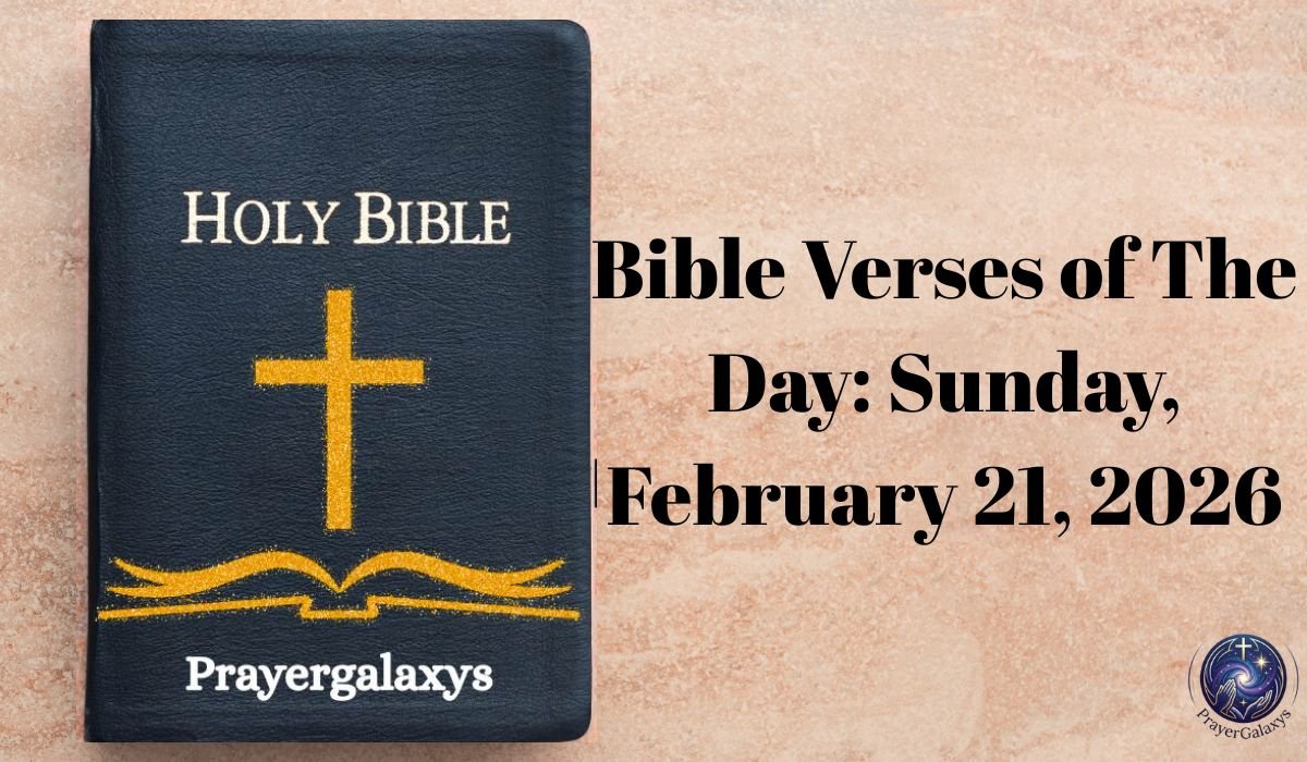 Bible Verses of The Day: Sunday, February 21, 2026