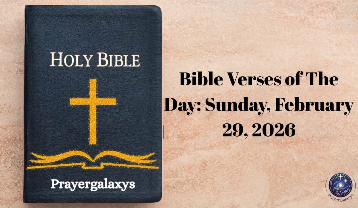 Bible Verses of The Day: Sunday, February 29, 2026
