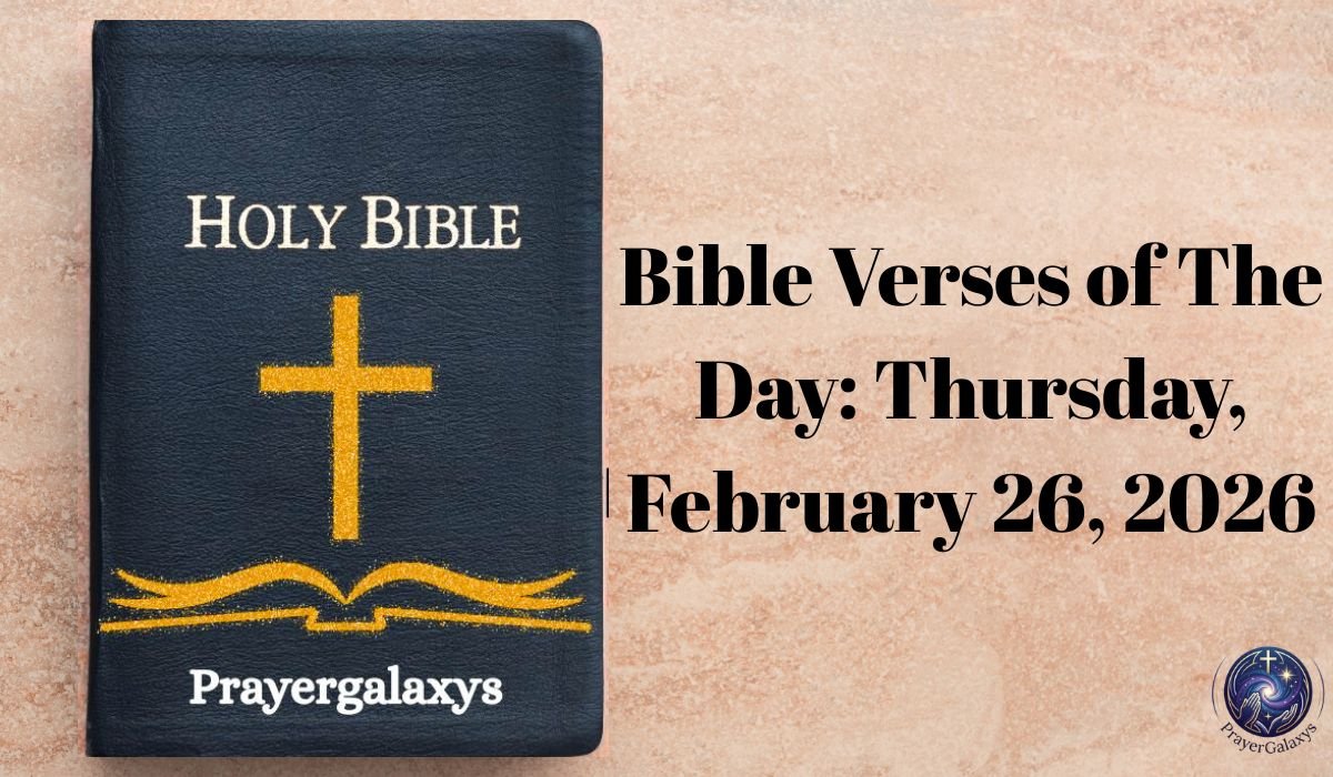 Bible Verses of The Day: Thursday, February 26, 2026