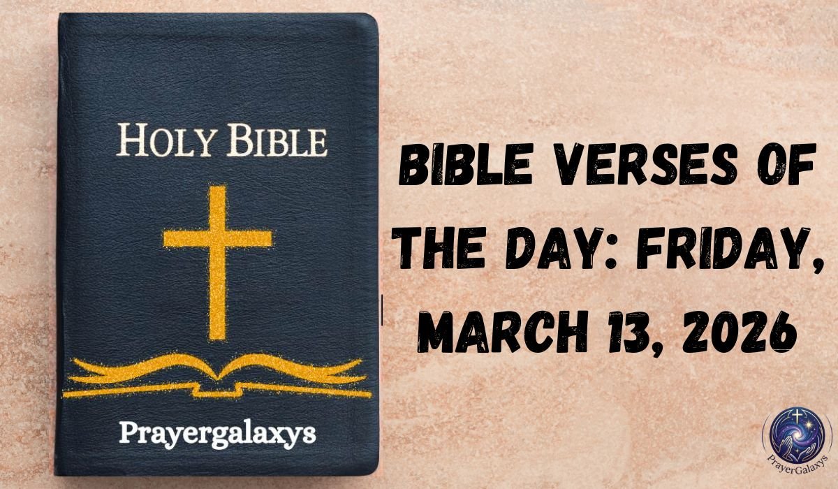 Bible Verses of the Day: Friday, March 13, 2026