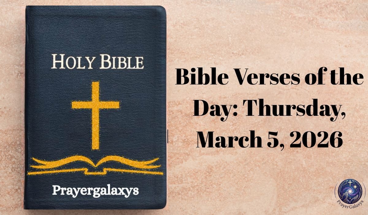 Bible Verses of the Day: Thursday, March 5, 2026